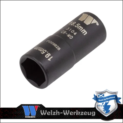 Kerékanyakulcs kétfejű 1/2" 18,5-19,5 mm -Ford króm kupakokhoz- Welzh