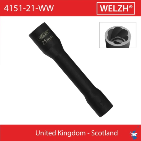 Csavarkiszedő és kerékőr leszedő kulcs 1/2" hosszú 21 mm