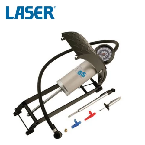 Lábpumpa autógumi felfújásához, foci labda felfújásához - Laser