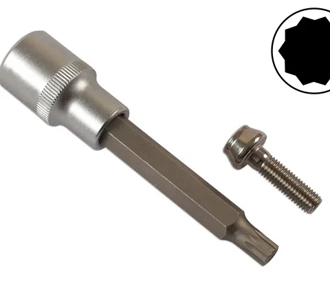 Többrészes split rim felni dugókulcs -belső 10 szögű csavarfejre 7 mm