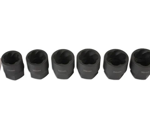 Kerékőr és sérült csavar leszedő dugófej készlet -teher- 27-36 mm 3/4"